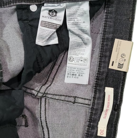 Levis Womens High Rise Shorts Sz 30 - Picture 4 of 6